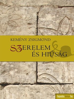 cover image of Szerelem és hiúság